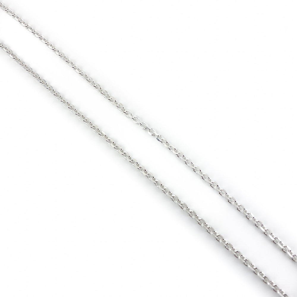 Solid Sterling Silver 3mm Trace Link Chain Necklace - Kingdom Jewelry