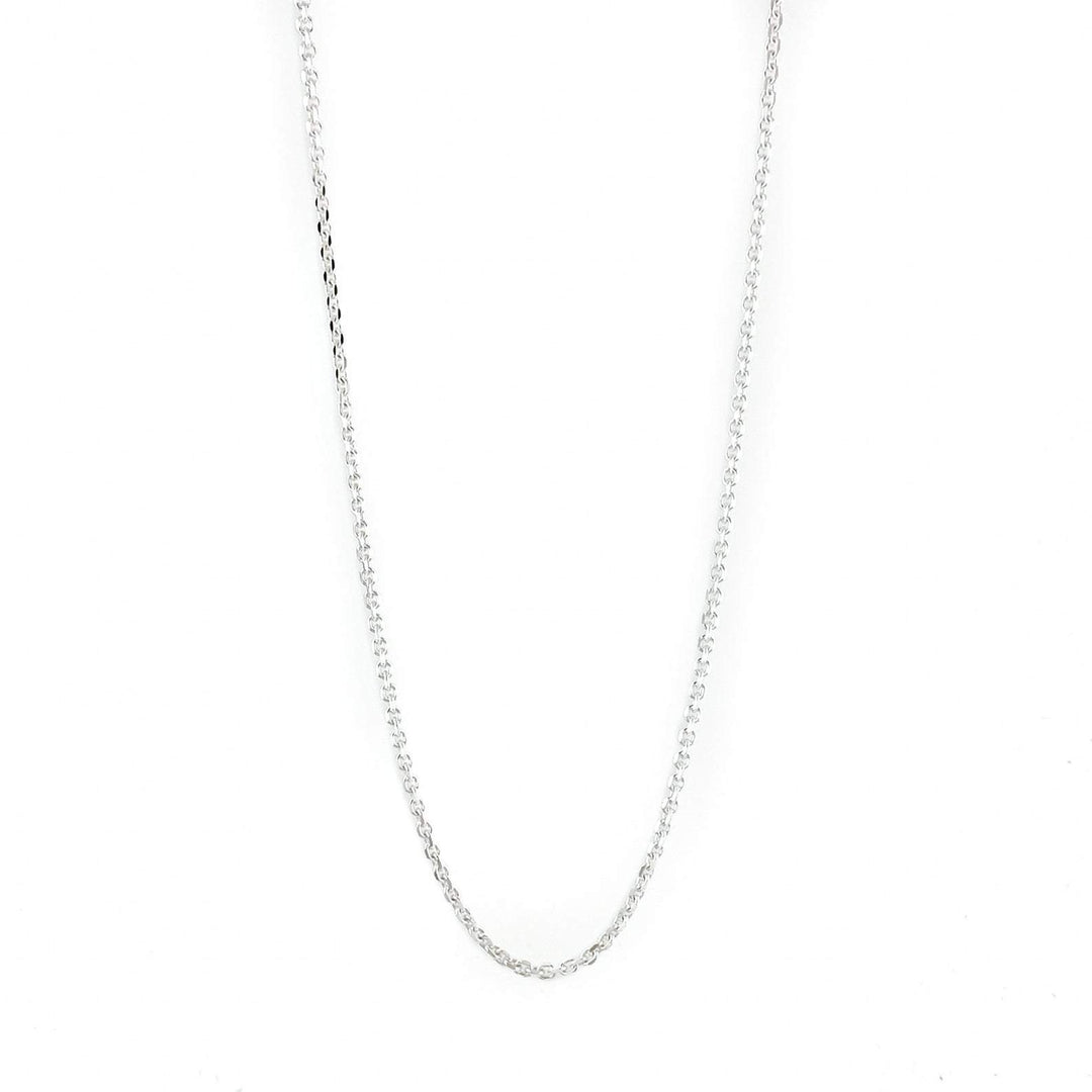 Solid Sterling Silver 3mm Trace Link Chain Necklace - Kingdom Jewelry