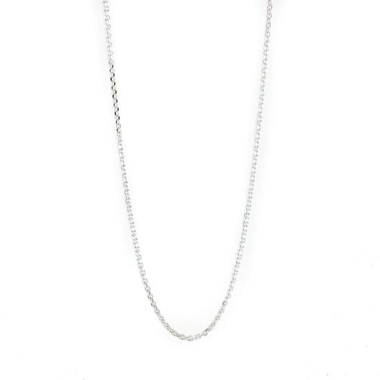 Solid Sterling Silver 3mm Trace Link Chain Necklace - Kingdom Jewelry
