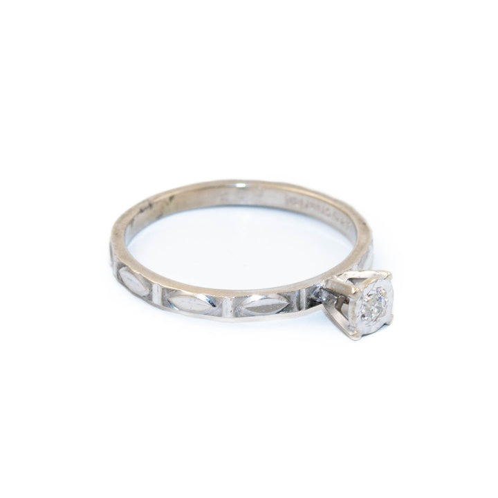 Solitaire Diamond Gold Ring - Kingdom Jewelry