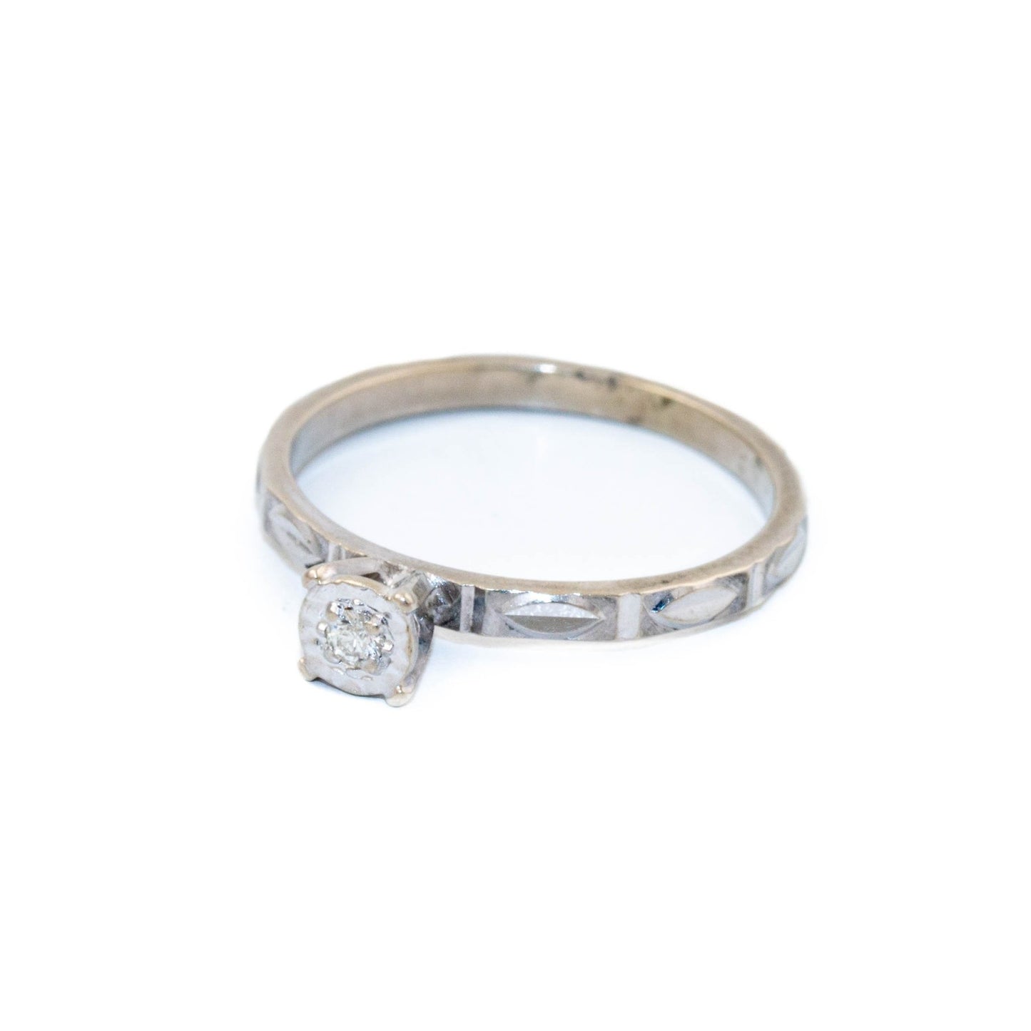 Solitaire Diamond Gold Ring - Kingdom Jewelry