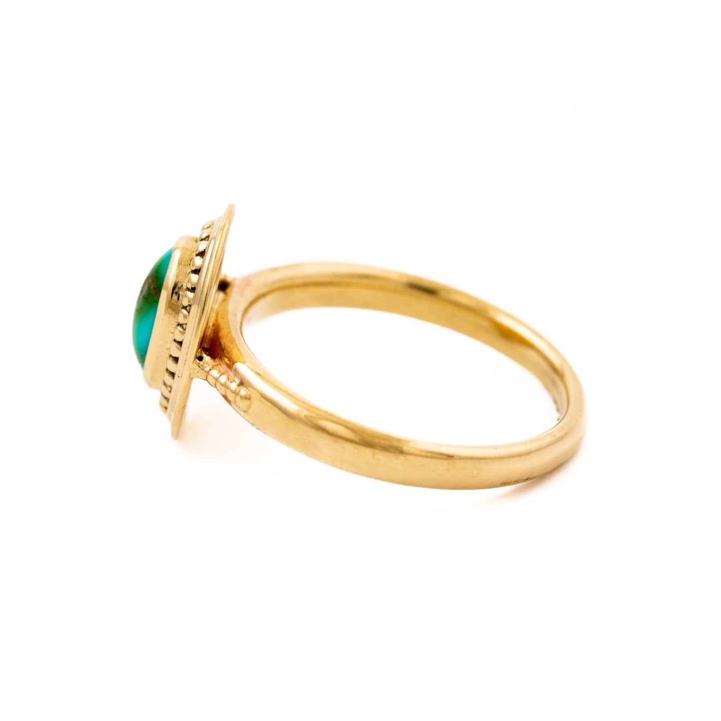 Sonoran Gold Royston Turquoise Signet - Kingdom Jewelry
