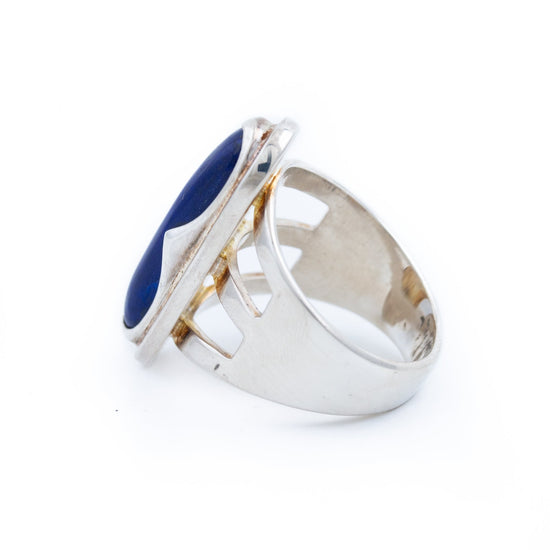 Split Shank Lapis Ring - Kingdom Jewelry