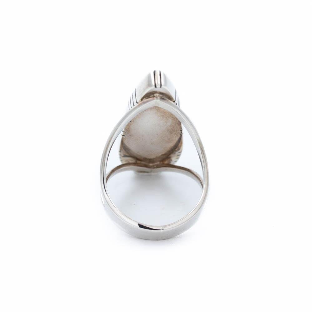 
                      
                        Stabilized Kingman Teardrop Andromeda Ring - Kingdom Jewelry
                      
                    