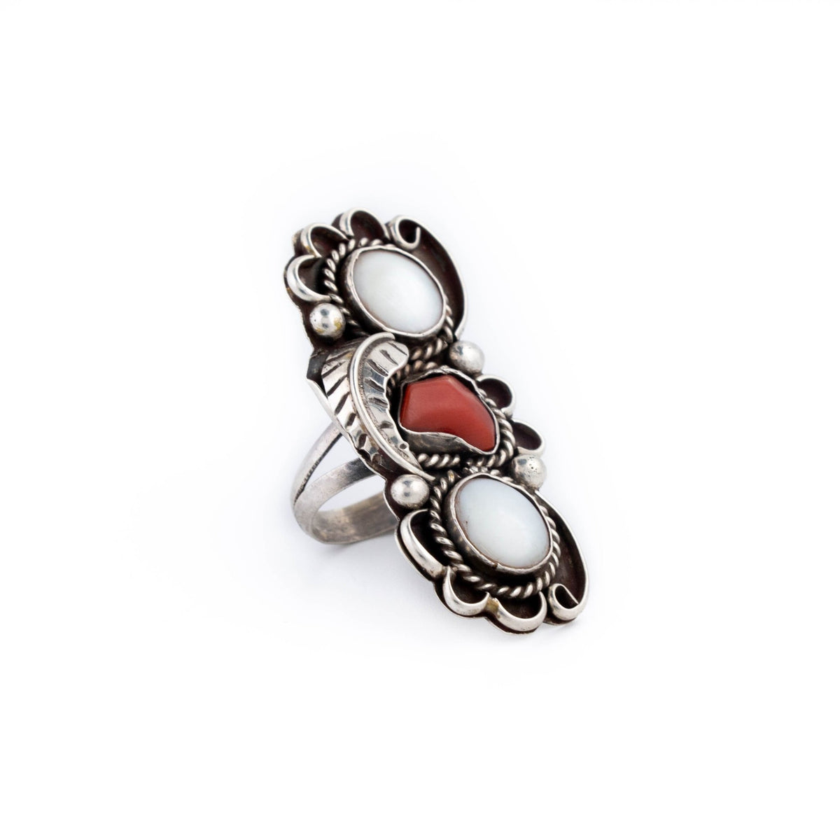 Stacked 1970's Coral Ring - Kingdom Jewelry