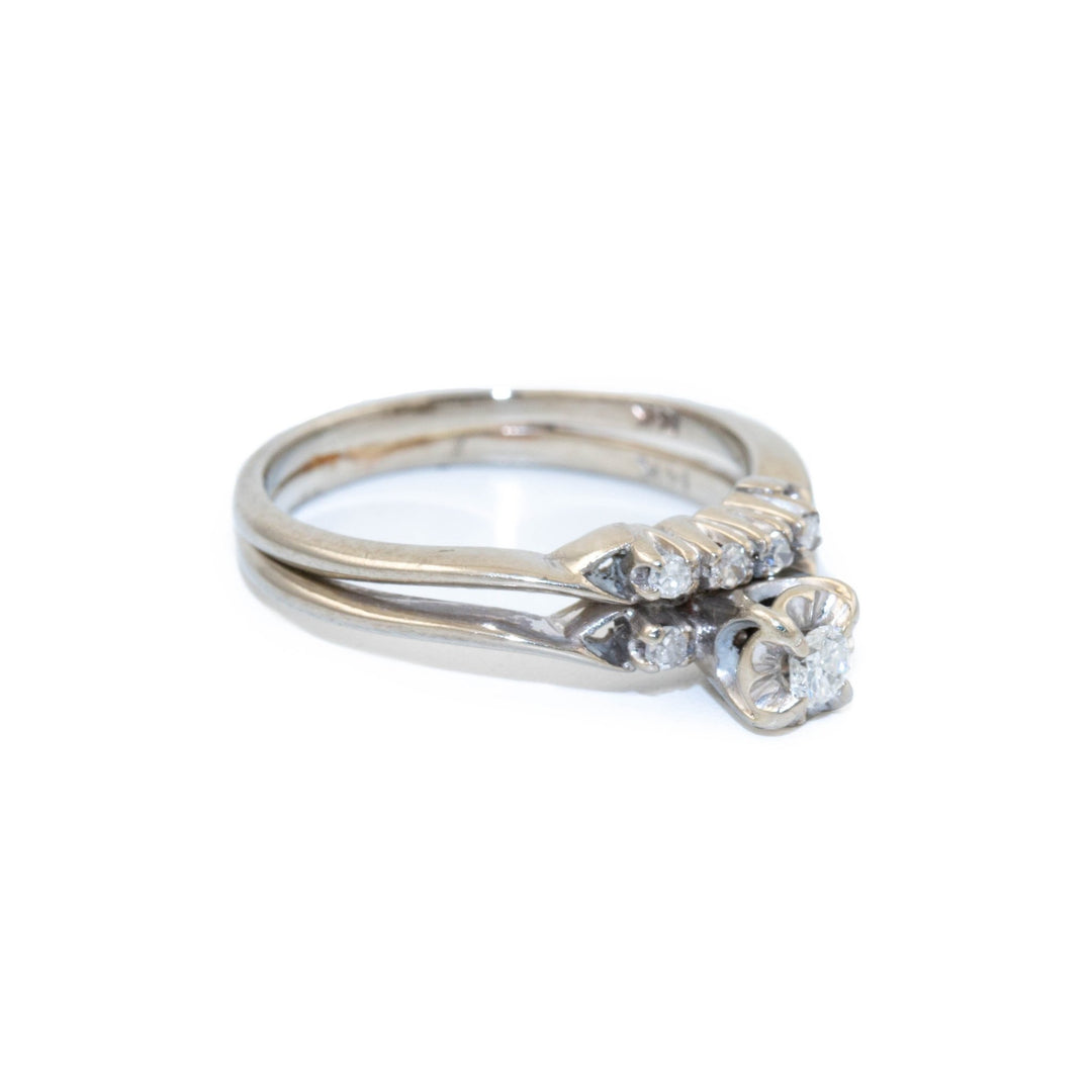 Stacked Gold Diamond Ring - Kingdom Jewelry