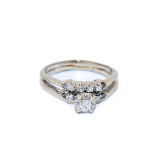 Load image into Gallery viewer, Stacked Gold Diamond Ring - Kingdom Jewelry
