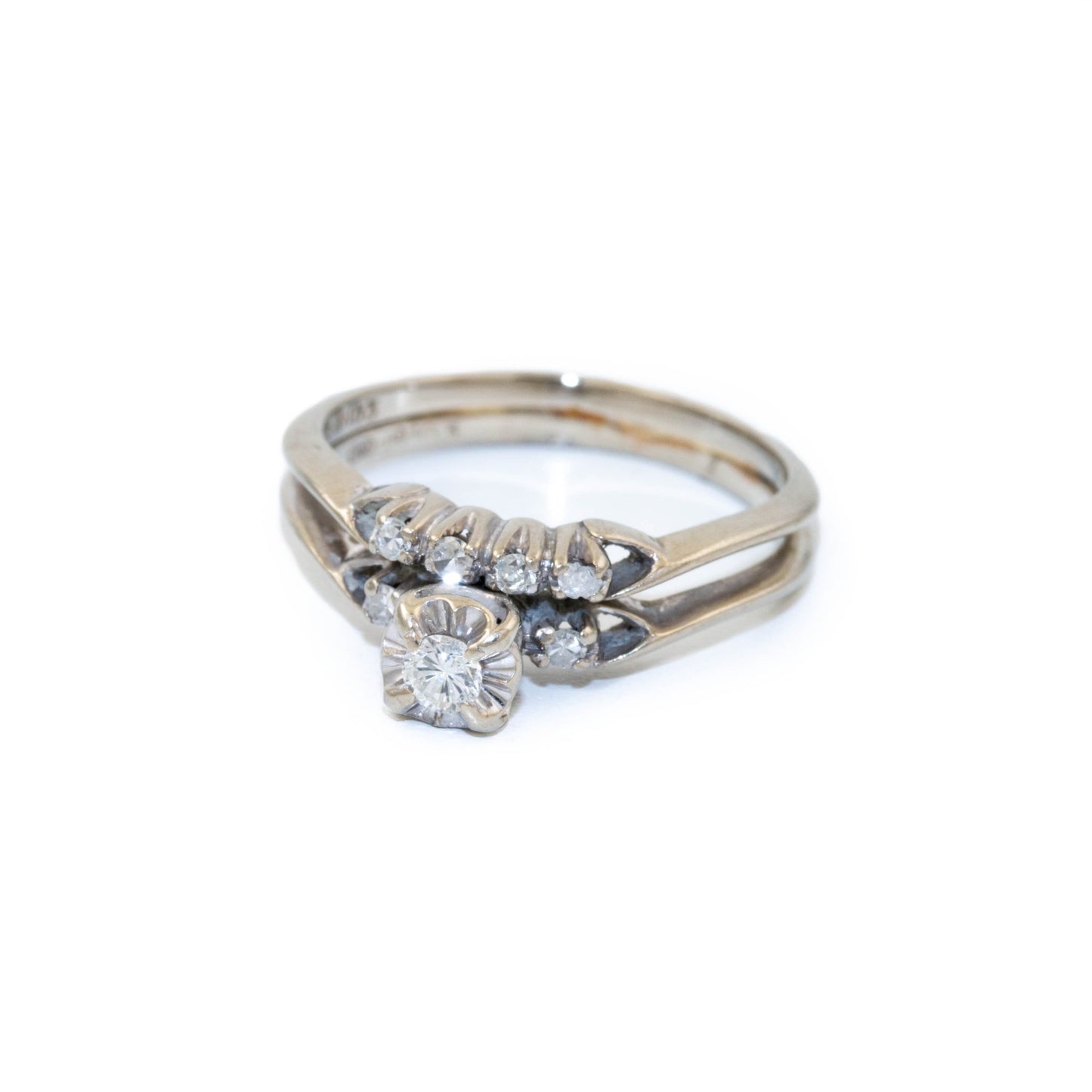Stacked Gold Diamond Ring - Kingdom Jewelry