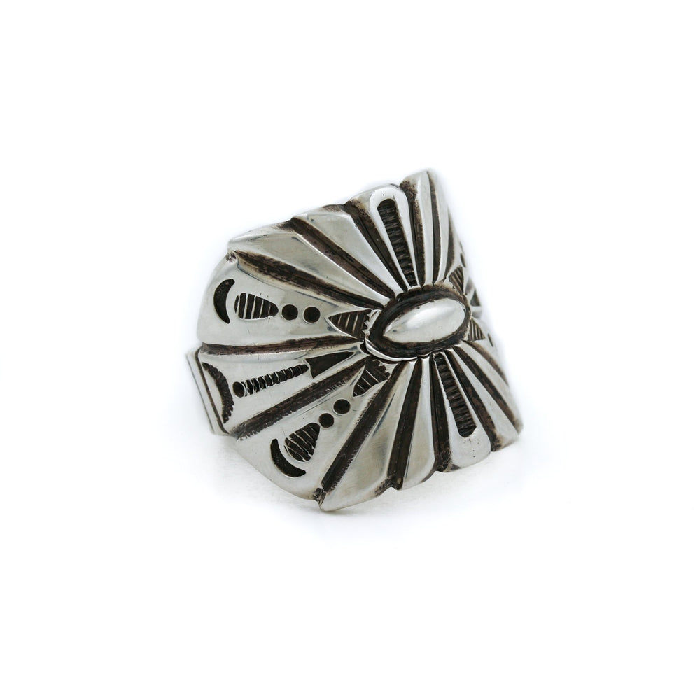 
                      
                        Stamped Navajo Contemporary Ring - Kingdom Jewelry
                      
                    