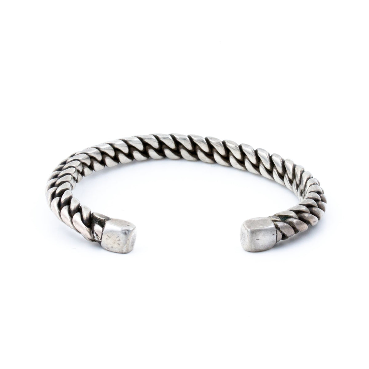 Sterling Silver Braid-Rope Navajo Cuff - Kingdom Jewelry