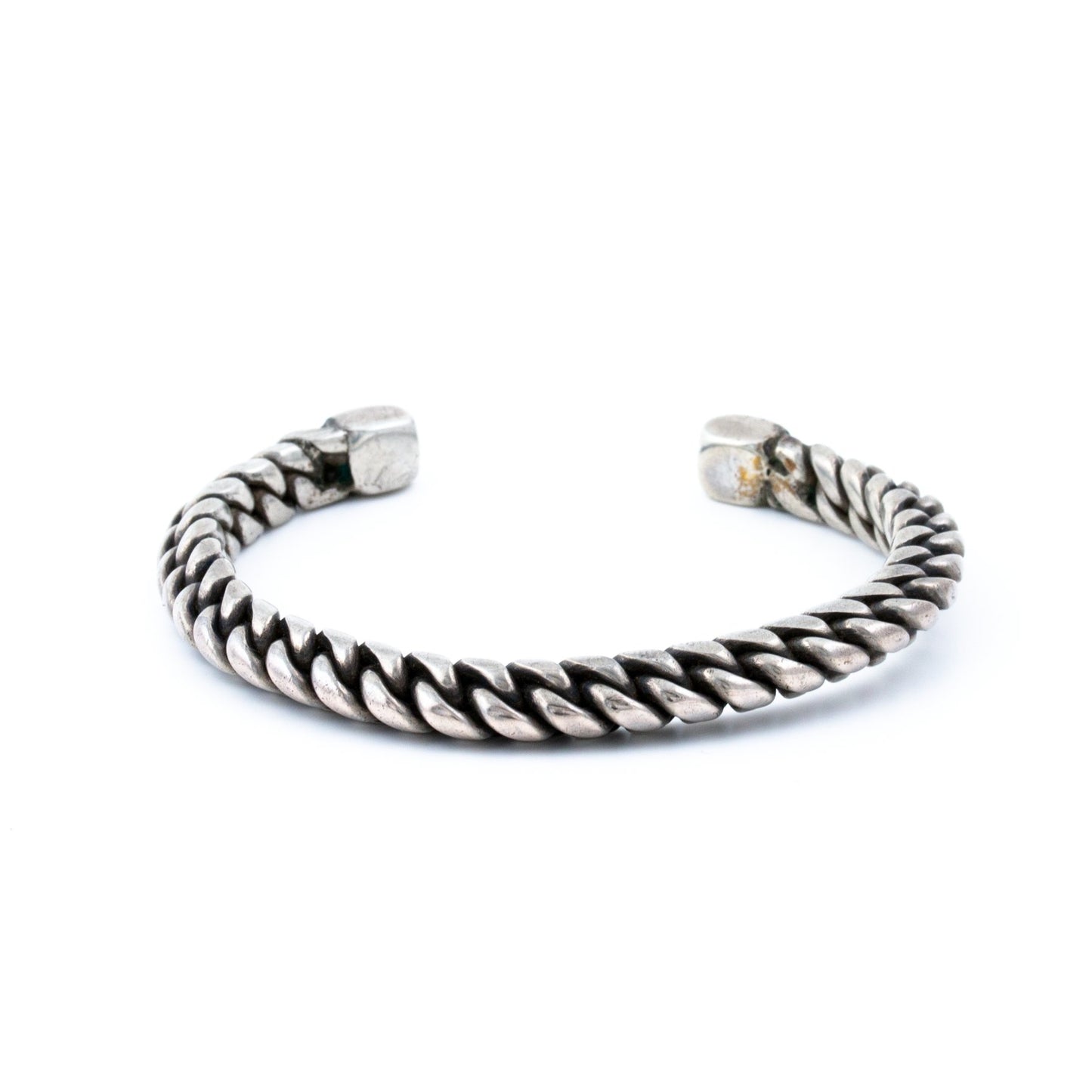 Sterling Silver Braid-Rope Navajo Cuff - Kingdom Jewelry