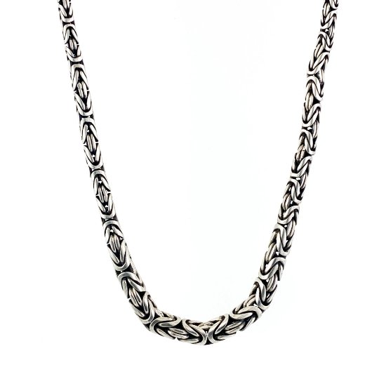 
                      
                        Sterling Silver Graduated Bali Necklace - Kingdom Jewelry
                      
                    