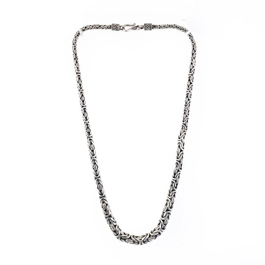 
                      
                        Sterling Silver Graduated Bali Necklace - Kingdom Jewelry
                      
                    