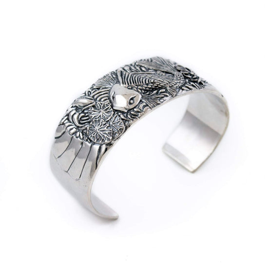 Sterling Silver "Koi" Cuff Bracelet - Kingdom Jewelry