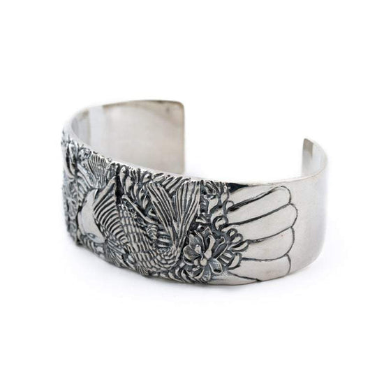 Sterling Silver "Koi" Cuff Bracelet - Kingdom Jewelry