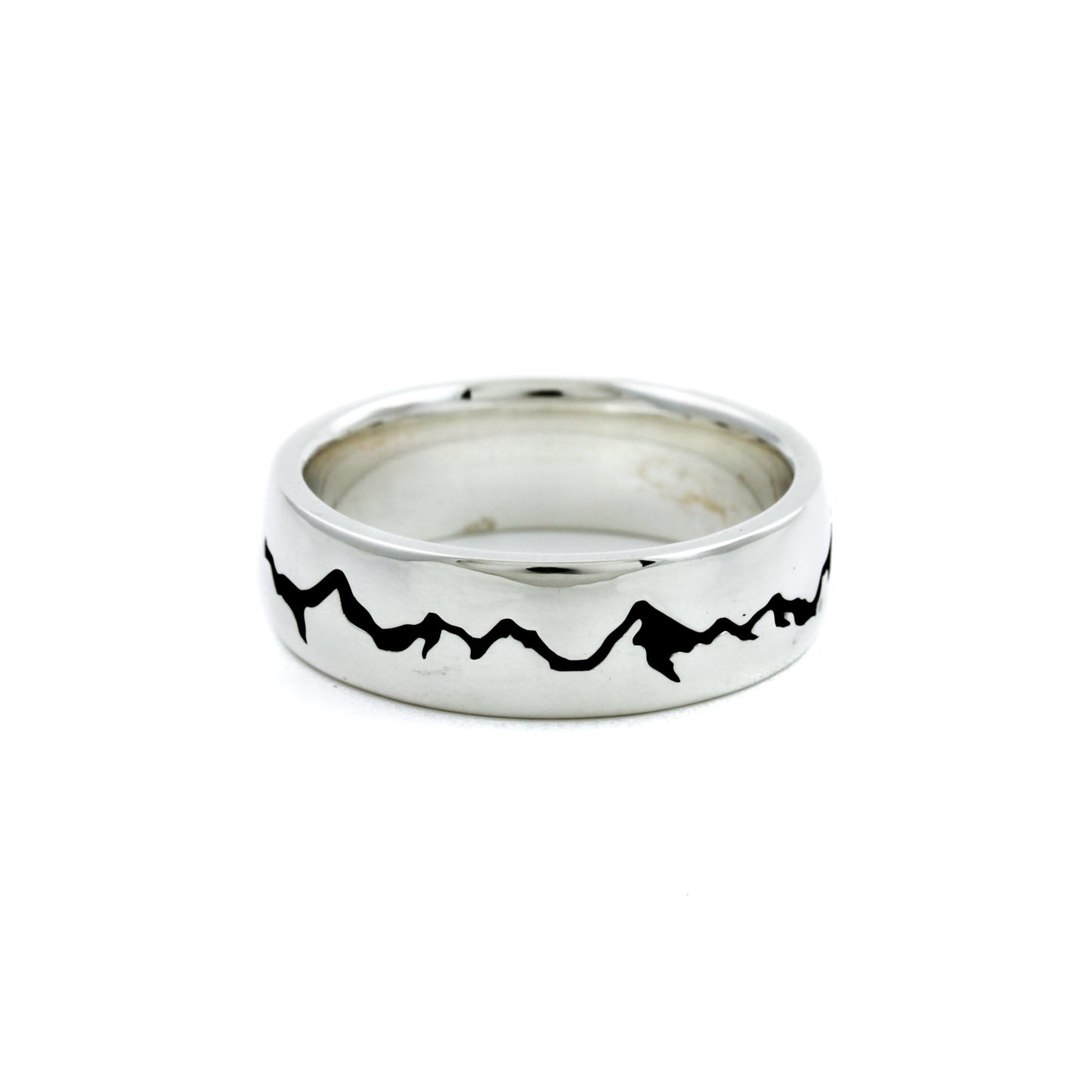 Sterling Silver "Mountain" Cigar Band - Kingdom Jewelry
