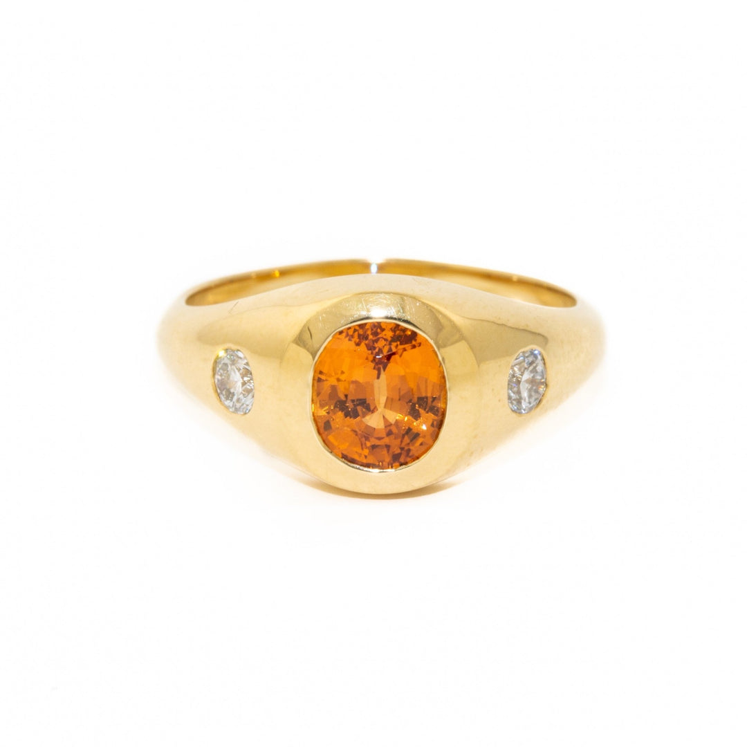 Stradella Mandarin Garnet Ring - Kingdom Jewelry