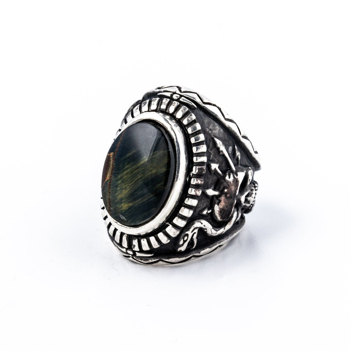 Stripped Black Mountain Ring - Kingdom Jewelry