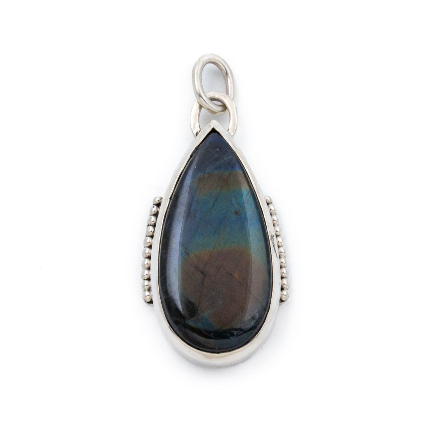 Stunning Labradorite Teardrop Pendant - Kingdom Jewelry