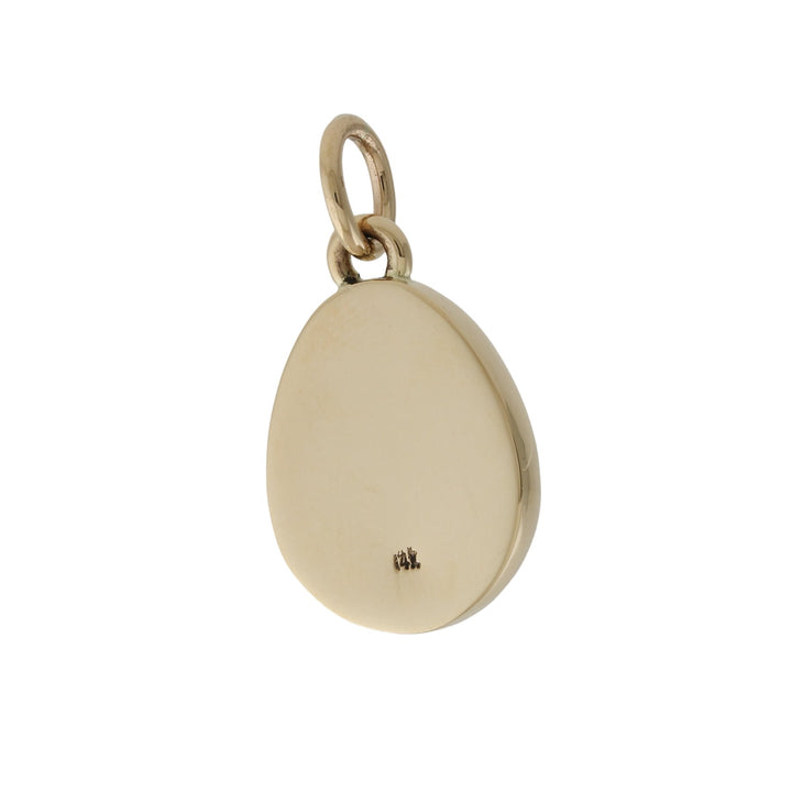 Subaquatic 14 KT Gold x Morenci Turquoise Pear Pendant - Kingdom Jewelry