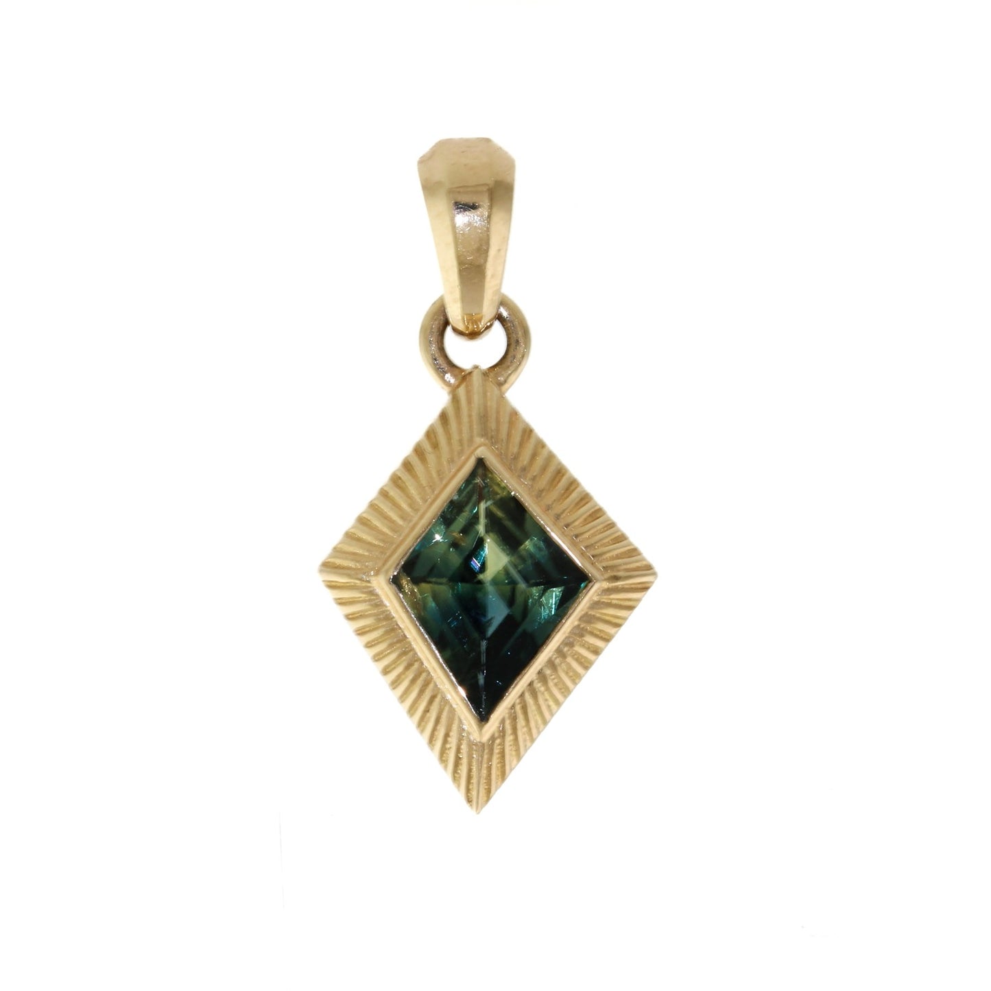 Sunburst Sapphire Pendant - Kingdom Jewelry