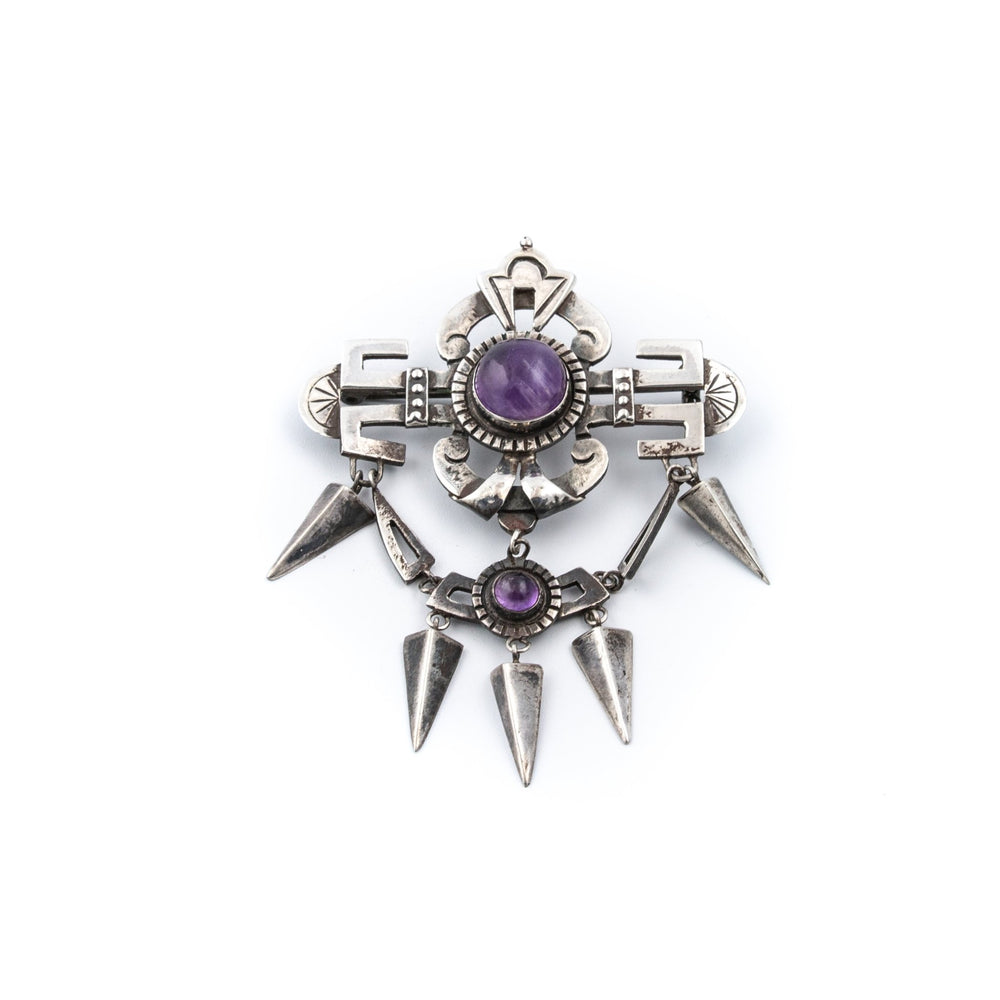 
                      
                        Tasselled Amethyst Amulet Brooch - Kingdom Jewelry
                      
                    