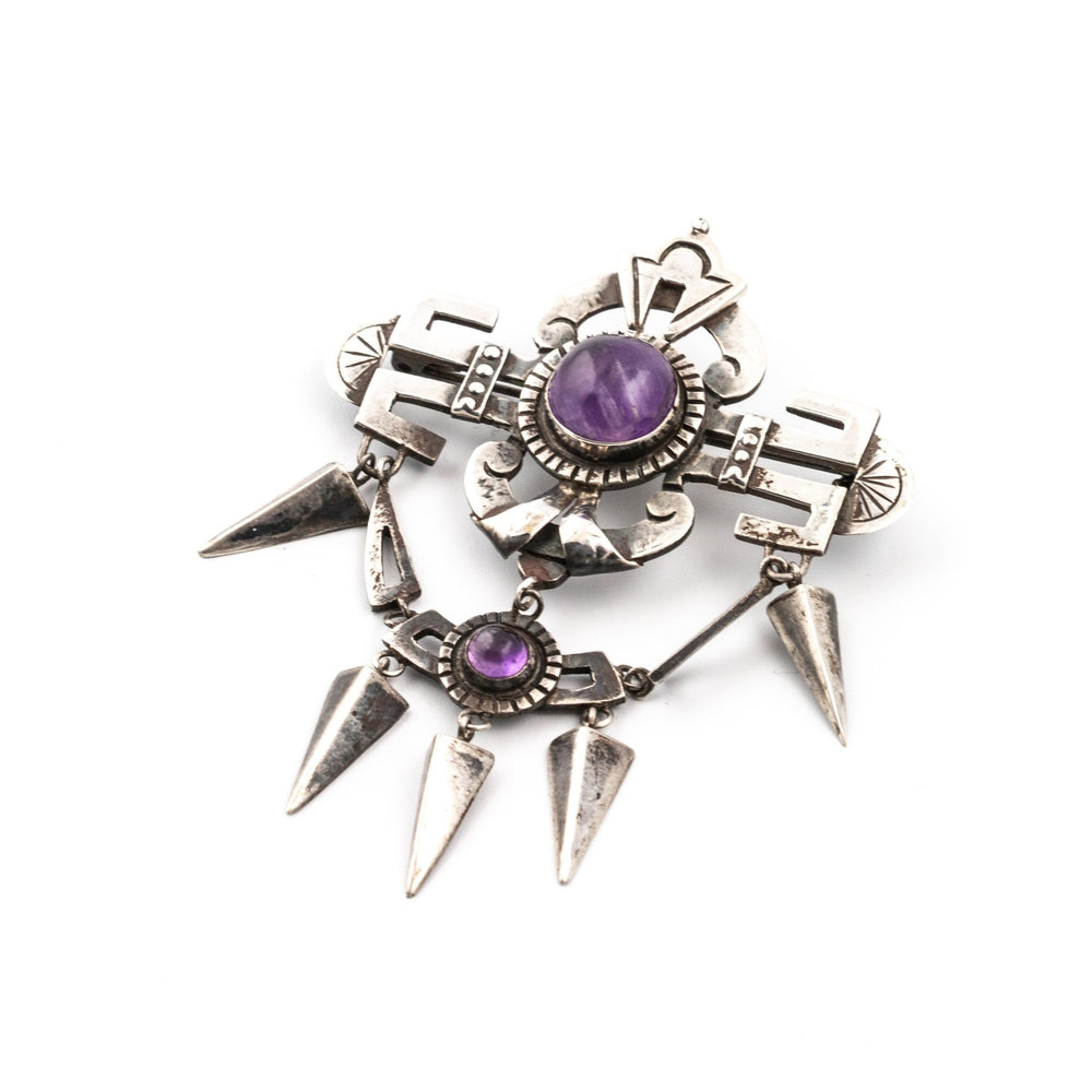 
                      
                        Tasselled Amethyst Amulet Brooch - Kingdom Jewelry
                      
                    