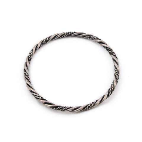 Taxco Twist-Rope Vintage Bangle Bracelet - Kingdom Jewelry