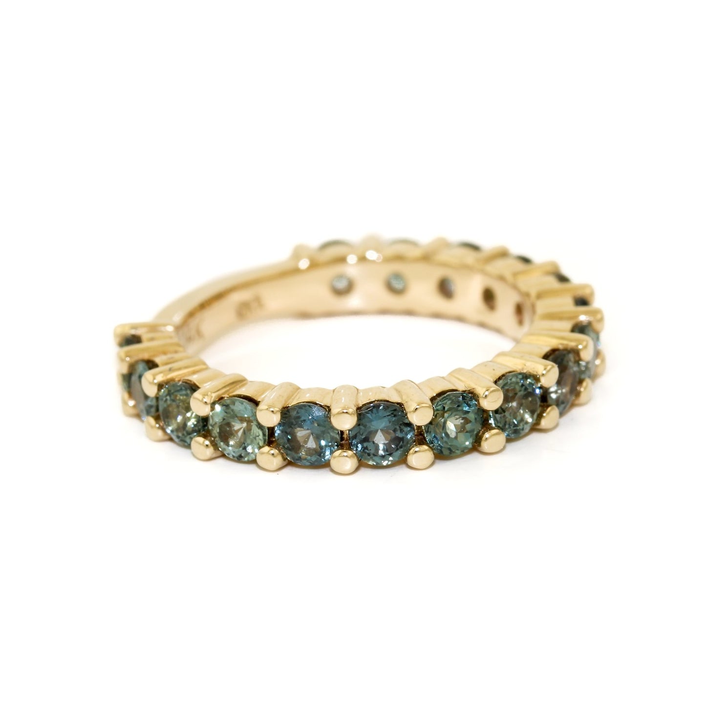 Teal Sapphire Band - Kingdom Jewelry