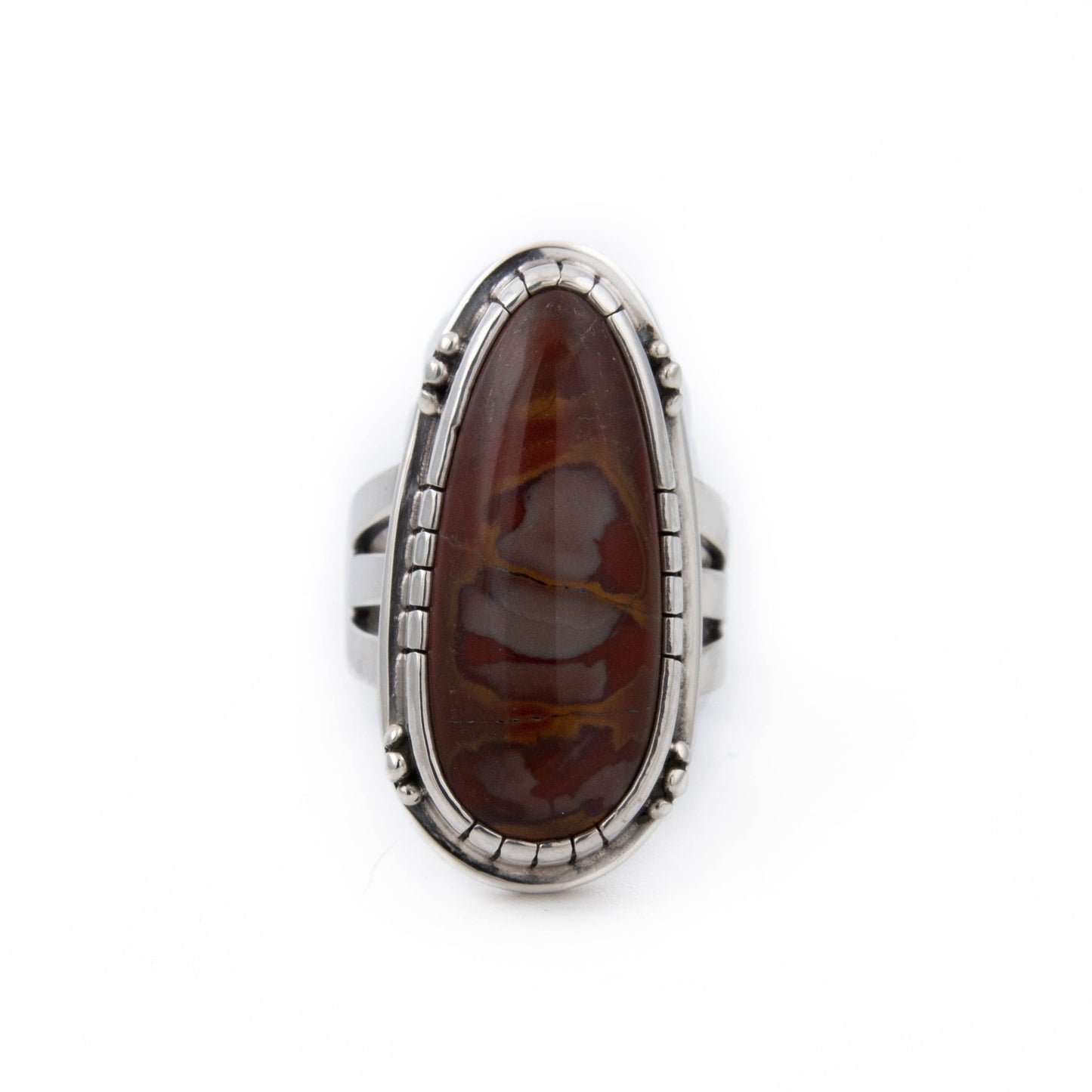 Teardrop Noreena Jasper Ring - Kingdom Jewelry