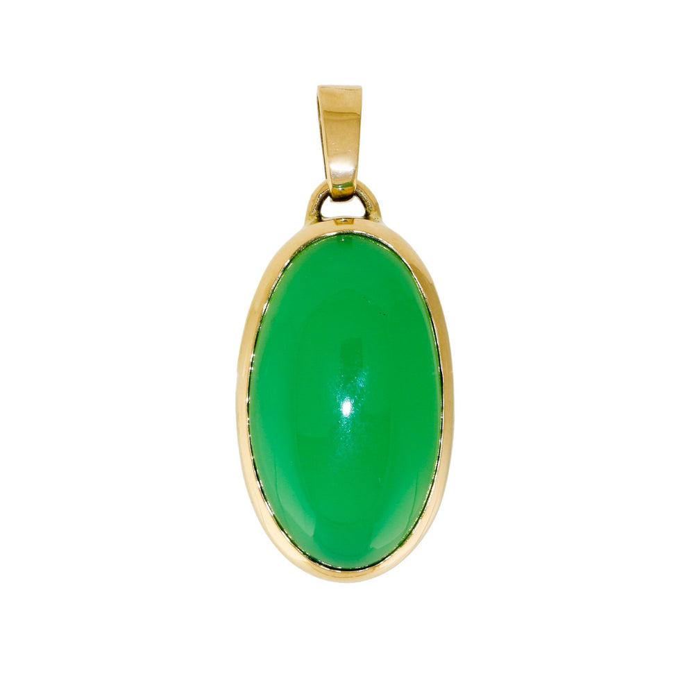 
                      
                        "Tenera" Chrysoprase 14k Pendant - Kingdom Jewelry
                      
                    