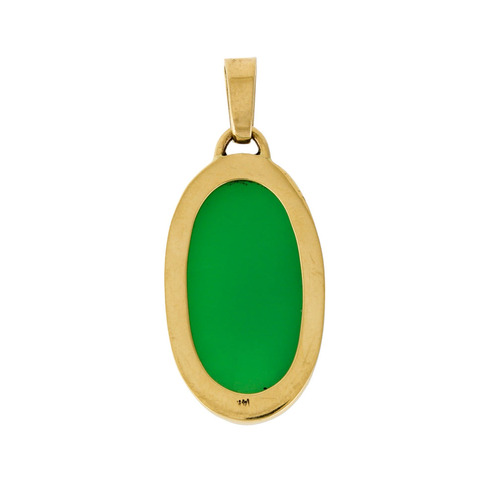 
                      
                        "Tenera" Chrysoprase 14k Pendant - Kingdom Jewelry
                      
                    