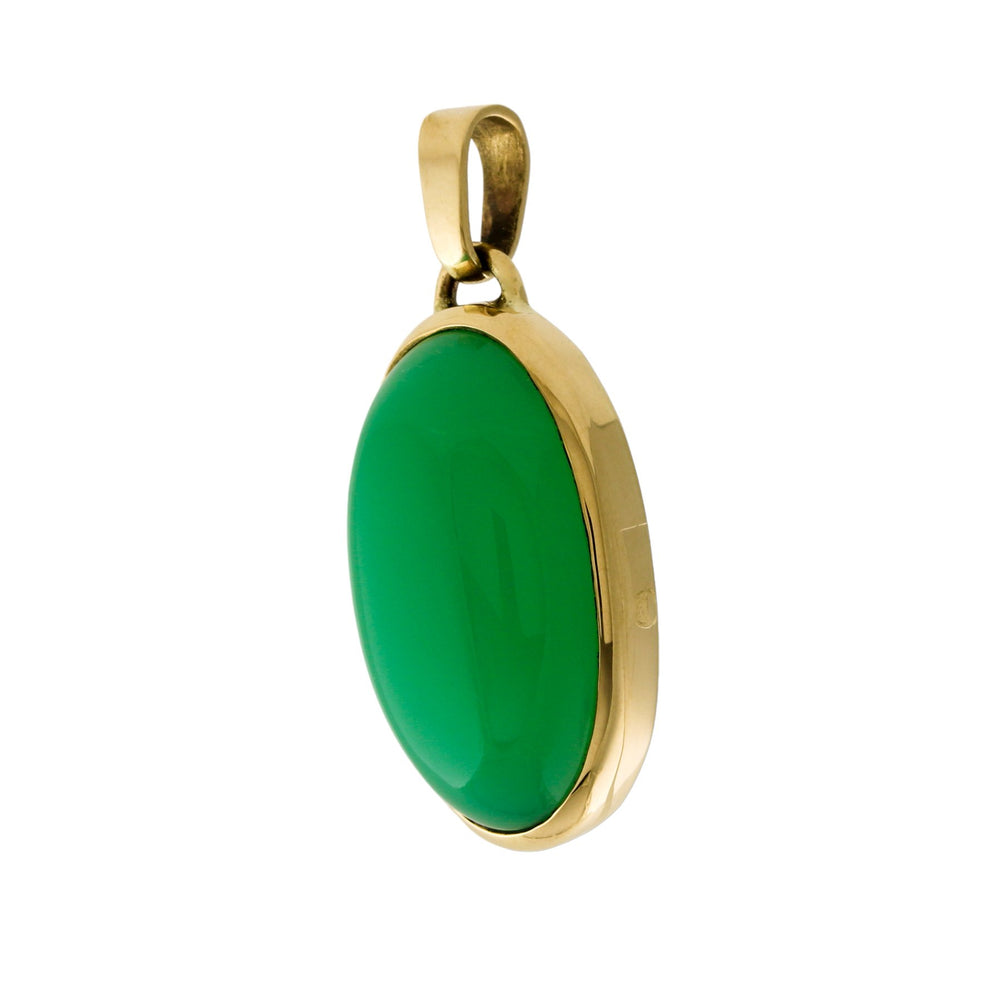 
                      
                        "Tenera" Chrysoprase 14k Pendant - Kingdom Jewelry
                      
                    