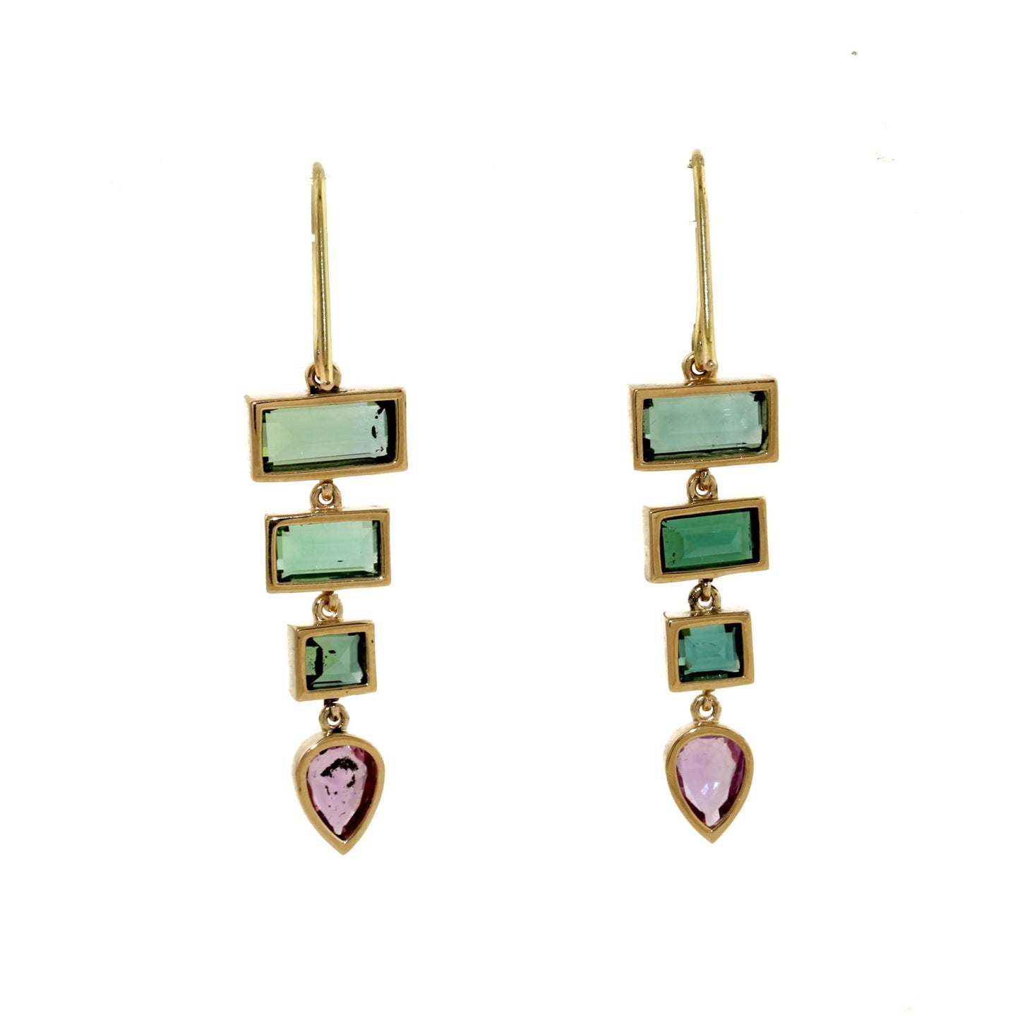 Teresa Sapphire x Tourmaline Earrings - Kingdom Jewelry