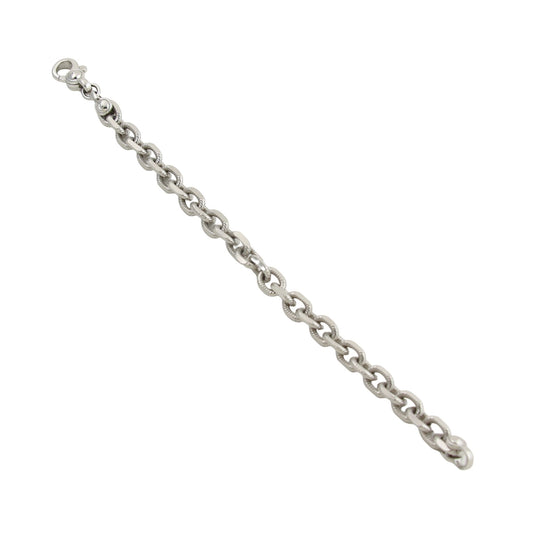 Textured Rolo Cable Chain Bracelet - Kingdom Jewelry