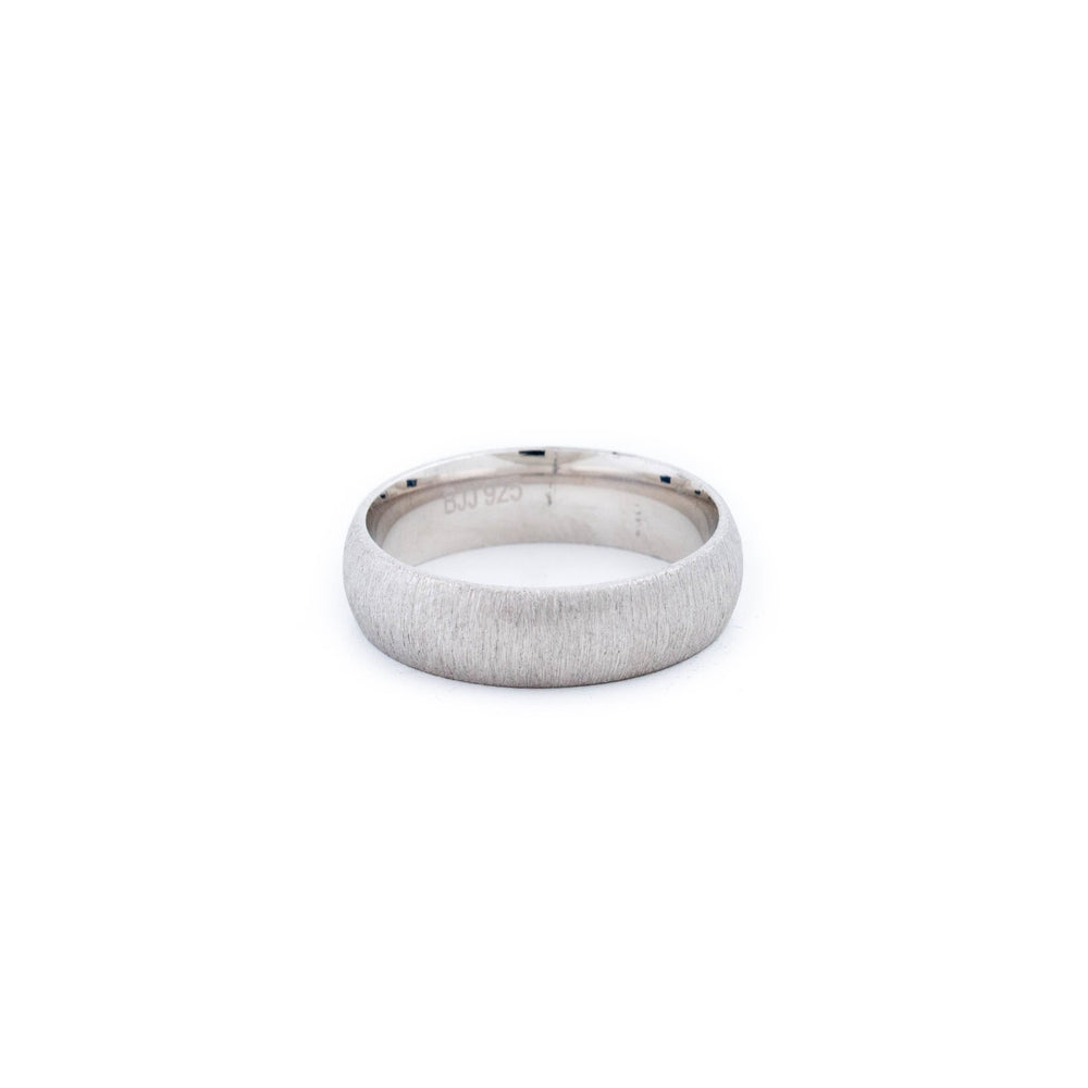 Textured Rounded Silver Band - Kingdom Jewelry