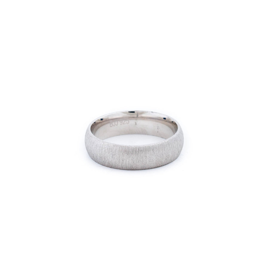 Textured Rounded Silver Band - Kingdom Jewelry