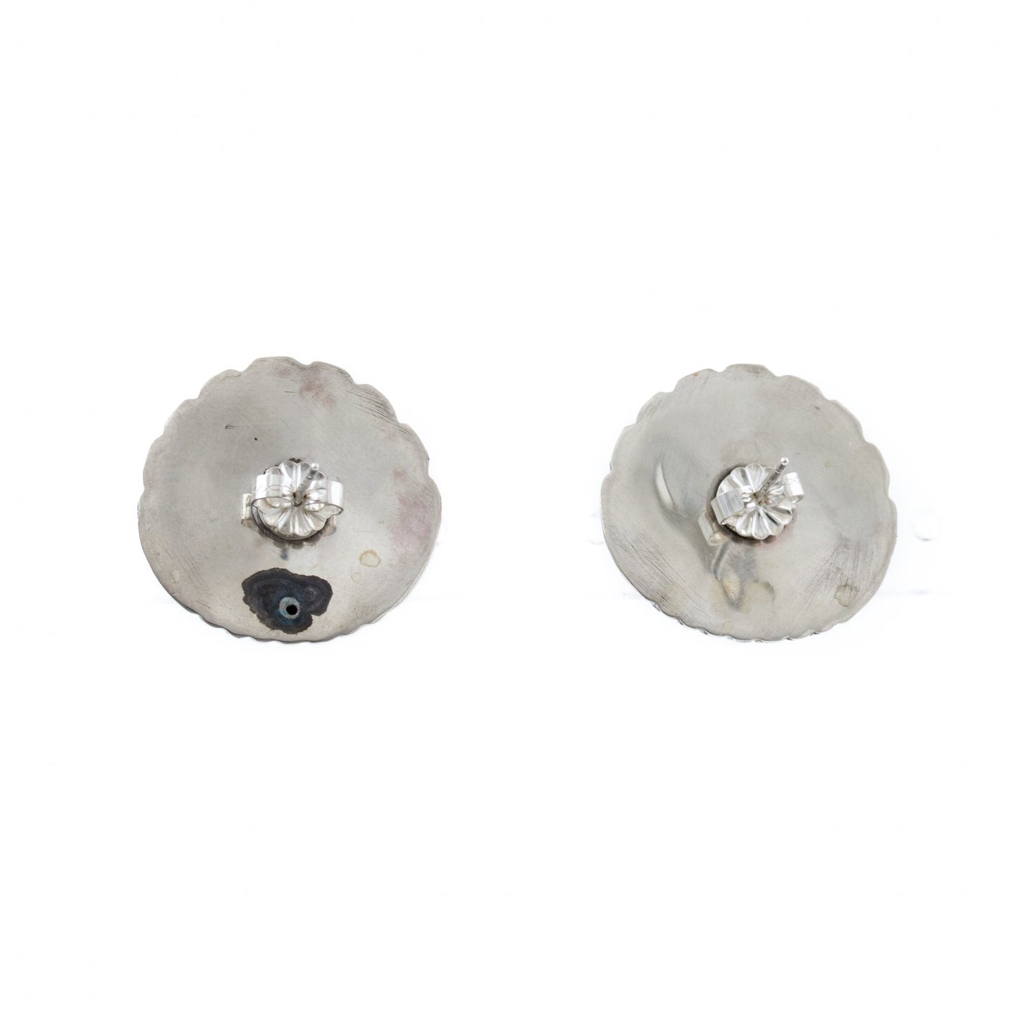 Textured Silver Shell Earrings - Kingdom Jewelry