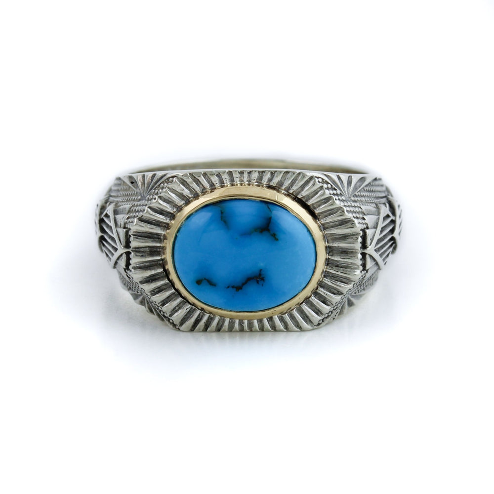 
                      
                        The Empire Turquoise Kingdom Ring x 14k Gold - Kingdom Jewelry
                      
                    