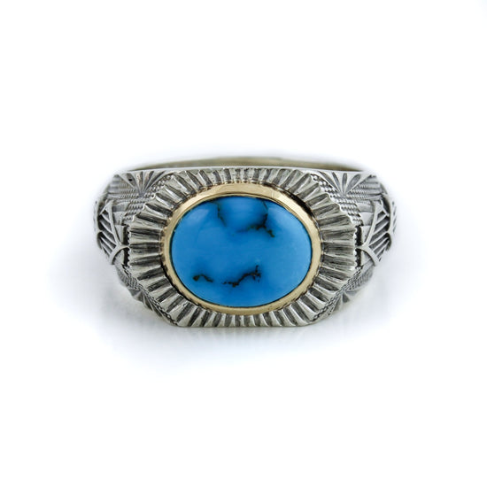 The Empire Turquoise Kingdom Ring x 14k Gold - Kingdom Jewelry