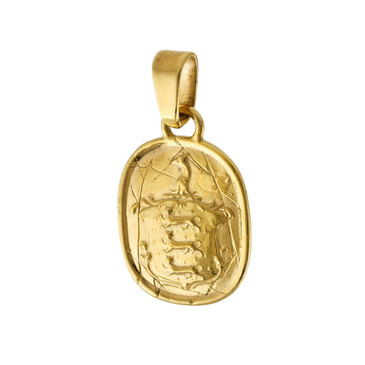 The Hound Gold Heraldry Pendant - Kingdom Jewelry
