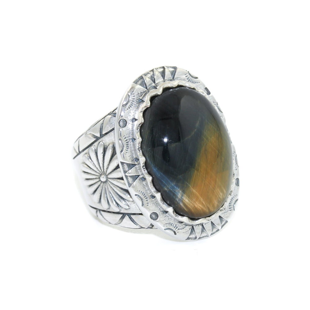 
                      
                        The "Imperial Seal" x Blue Tiger's Eye by Kingdom - Kingdom Jewelry
                      
                    