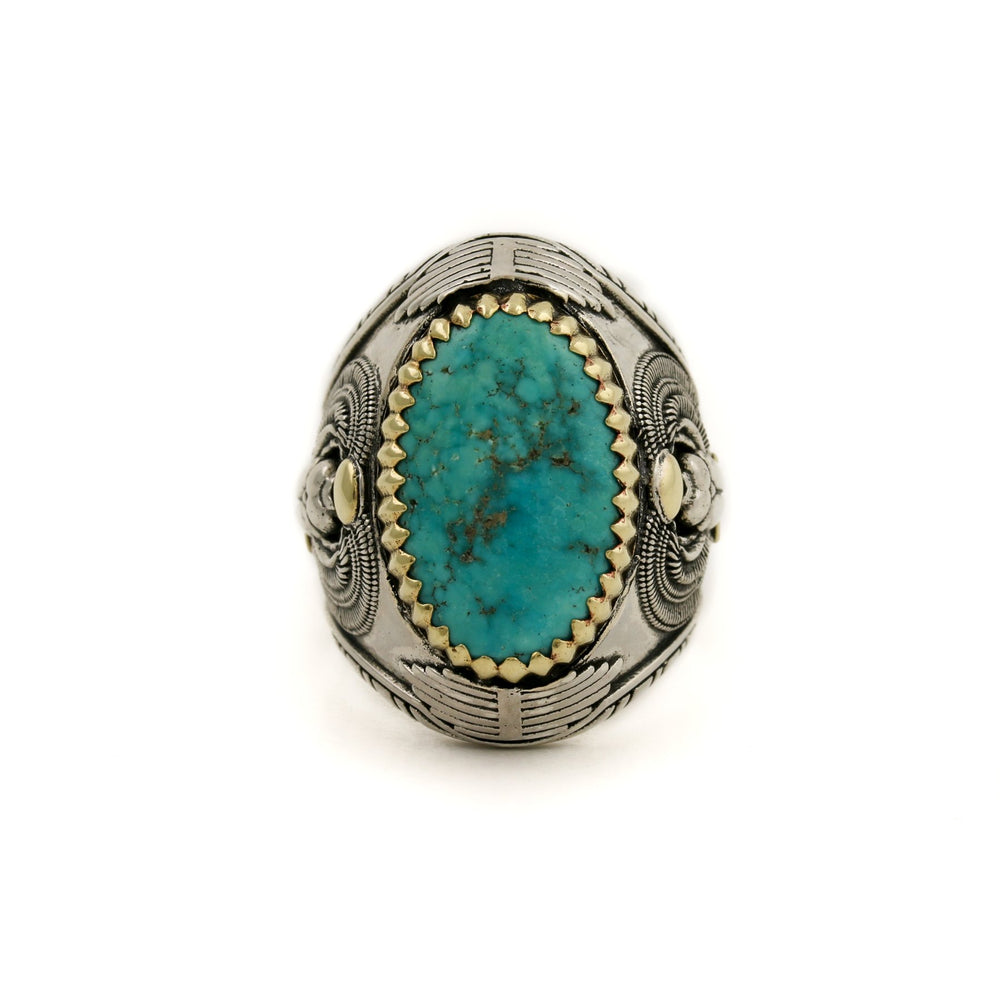 
                      
                        The "Ramses" Ring x Carico Lake Turquoise - Kingdom Jewelry
                      
                    