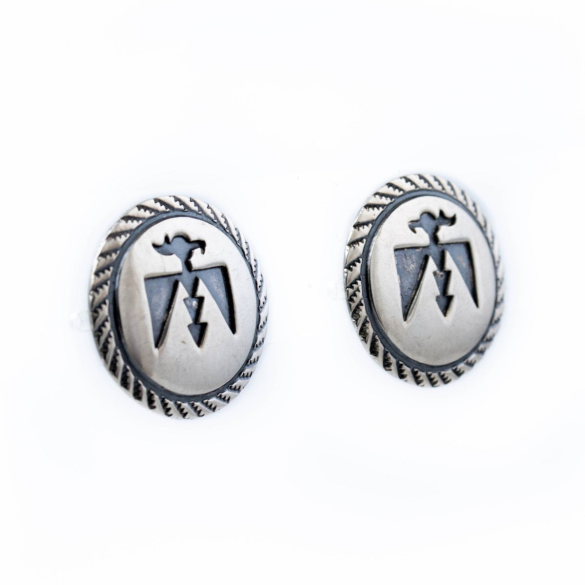 Thunderbird Navajo Overlay Earrings - Kingdom Jewelry