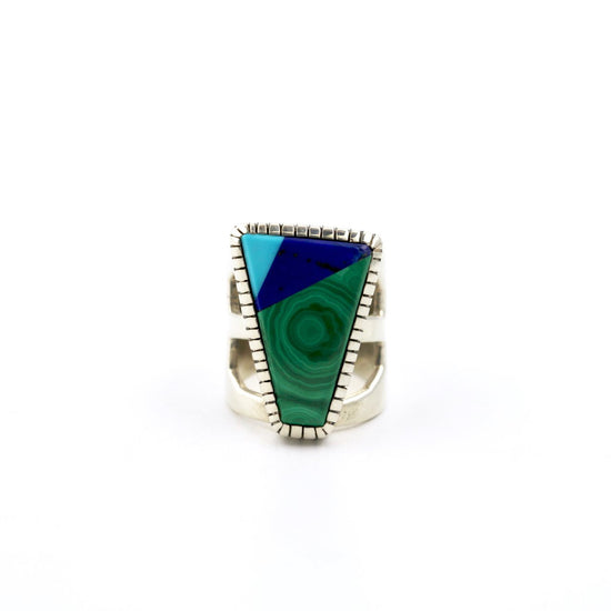 Tri-Toned Intarsia Ring - Kingdom Jewelry