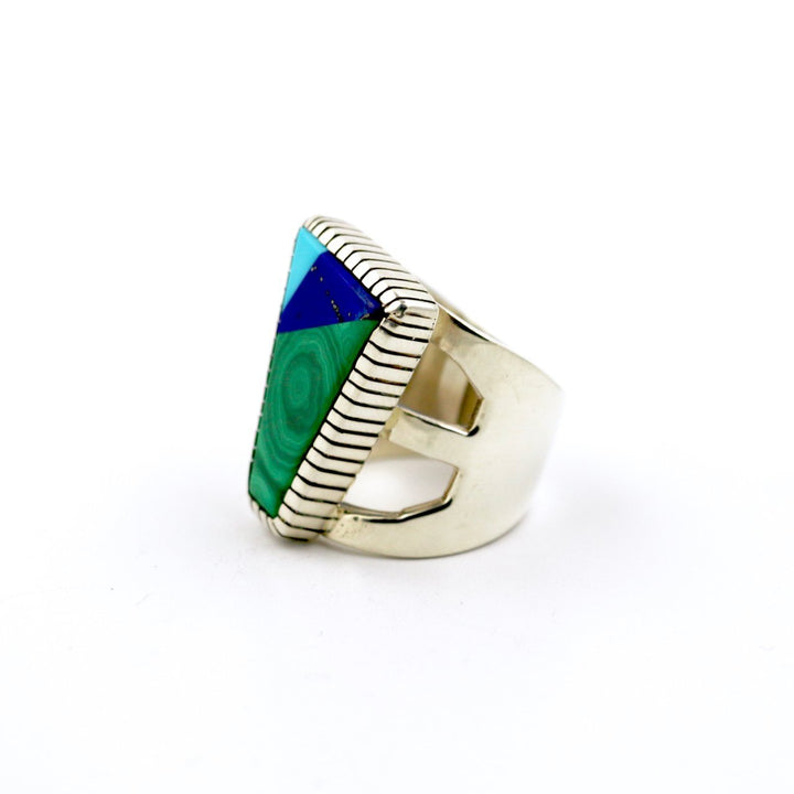Tri-Toned Intarsia Ring - Kingdom Jewelry