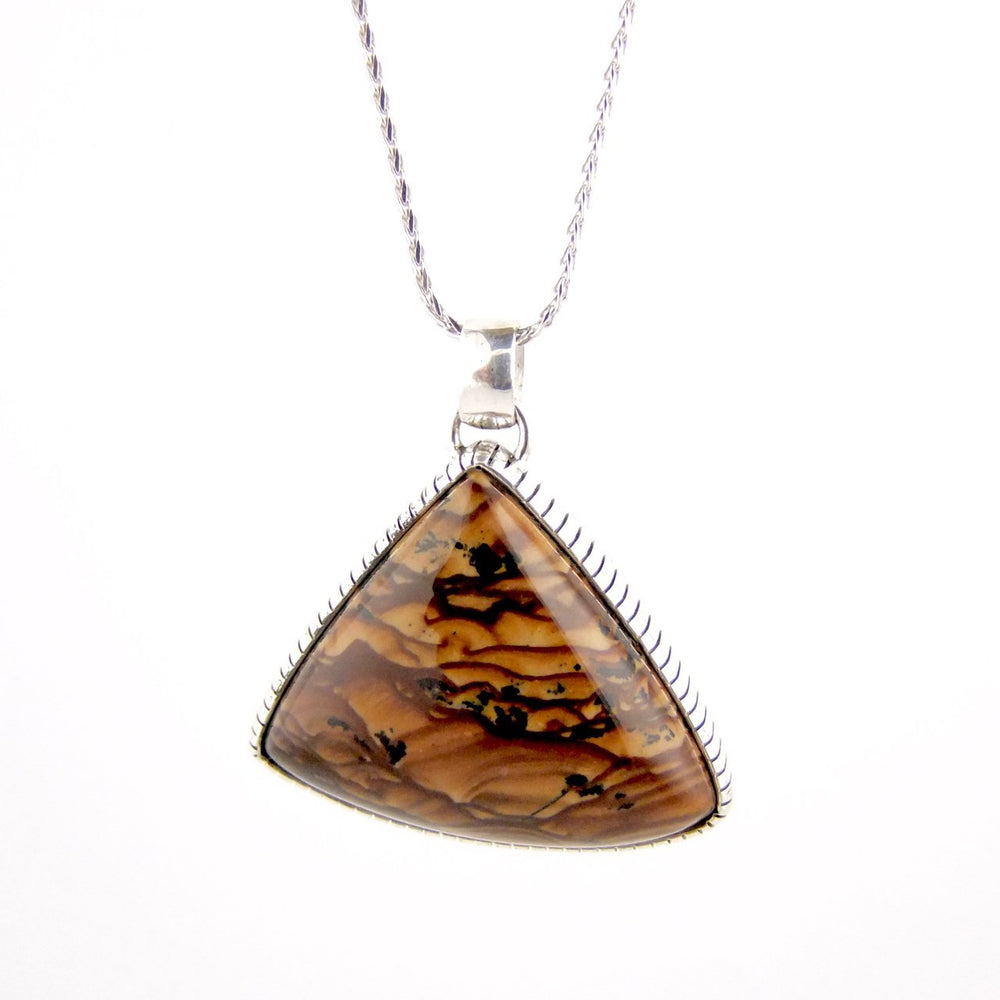 Triangle Biggs Jasper Pendant - Kingdom Jewelry