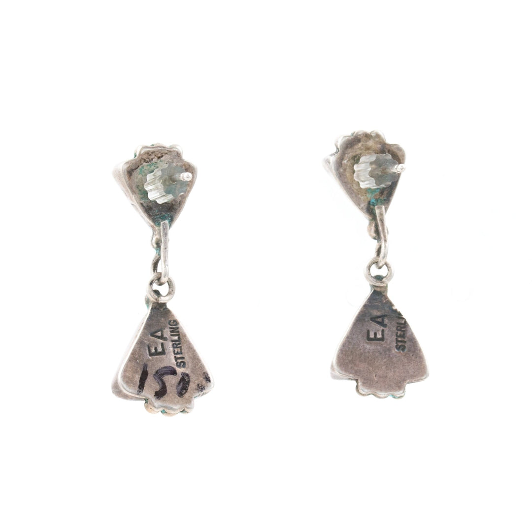 Triangle Cut Turquoise Navajo Earrings - Kingdom Jewelry