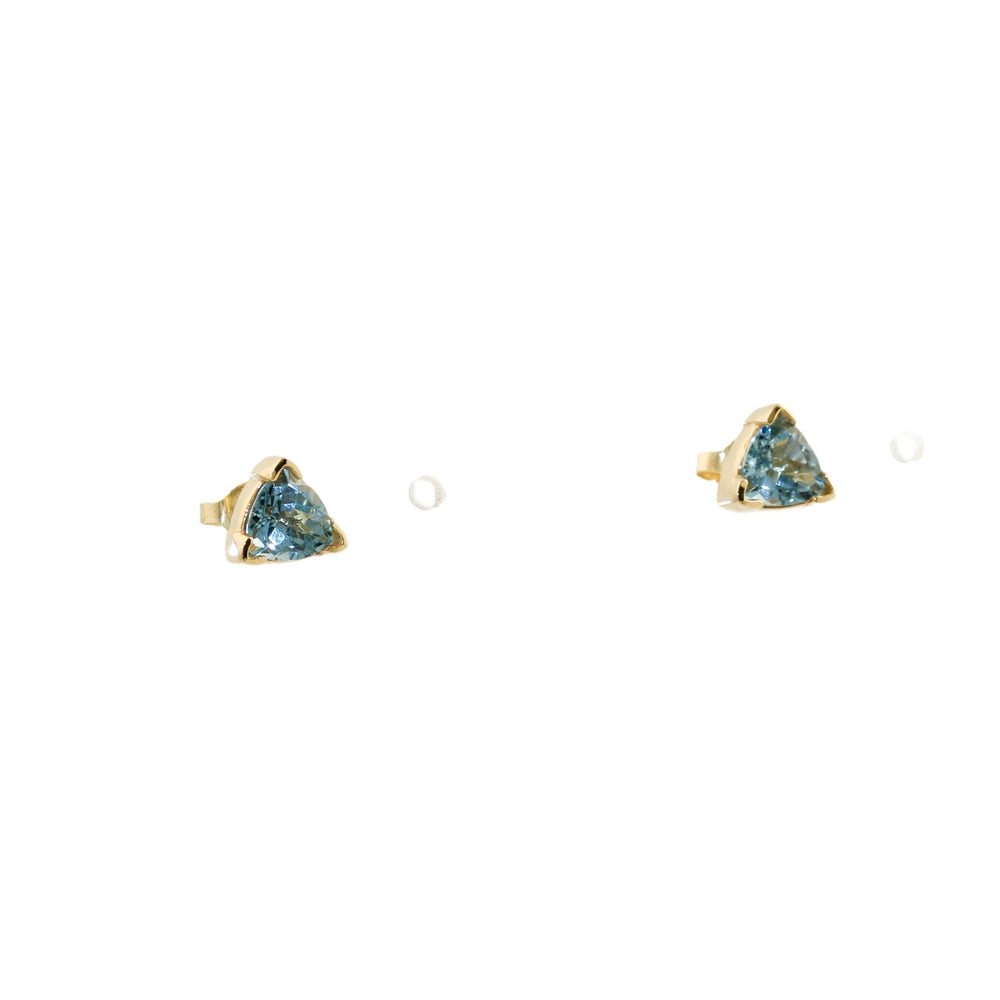 
                      
                        Trillion 14k Aqua Studs - Kingdom Jewelry
                      
                    