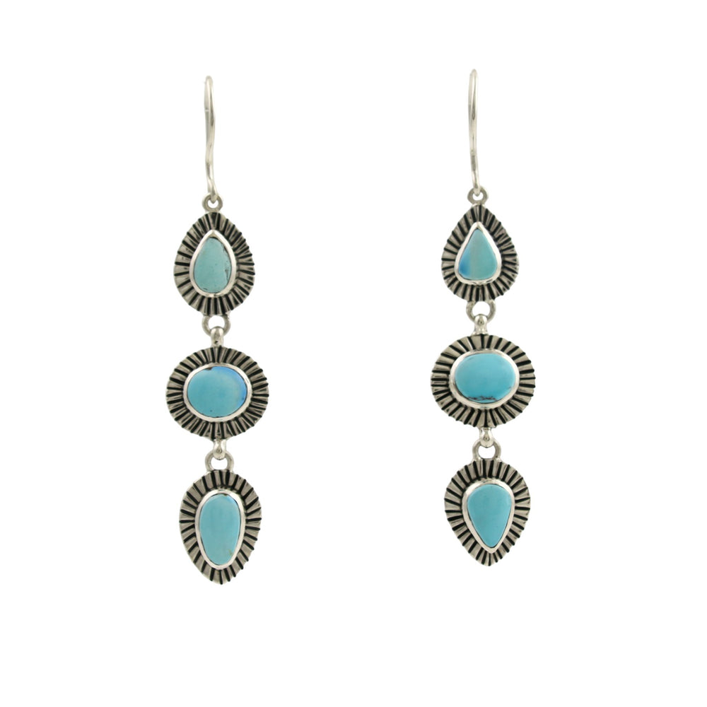 
                      
                        Triple Duty "Vias" Dangle Earrings x Golden Hills Turquoise - Kingdom Jewelry
                      
                    